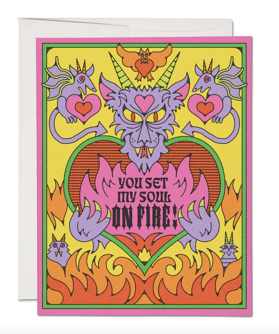 T3.Love ドラゴン Dragon Love Greeting Card — La Loupe Vintage